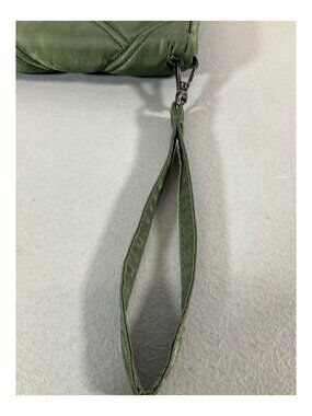 Lug Zeppelin Olive Green Large Continental Wallet - Quilted Unisex Design